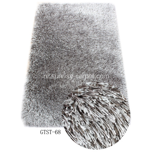 Polyester Elastische &amp; 1200D Zijde Shaggy Tapijt / Rug Plain Kleur